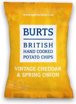 Burts Vintage Cheddar and Spring Onion Crisps
