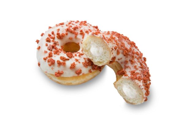 EP 67180 WHITE & RED VELVET DOTS DONUT [36x74g]