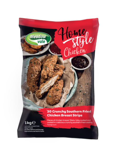 Meadow Vale Homestyle 30-40g Southern Fried Strips [4x1kg]