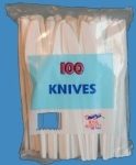White Plastic Knives