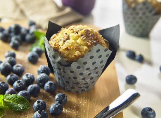 Blueberry Flowerpot Muffin