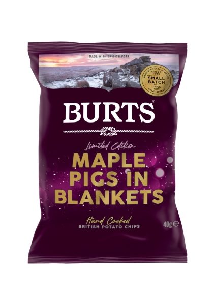 BURTS *LTD EDITION* MAPLE PIGS IN BLANKETS CRISPS [20x40g]