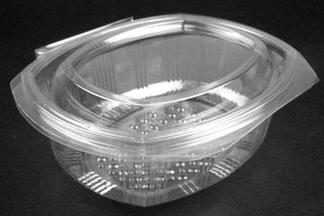Hinged Oval Salad Container